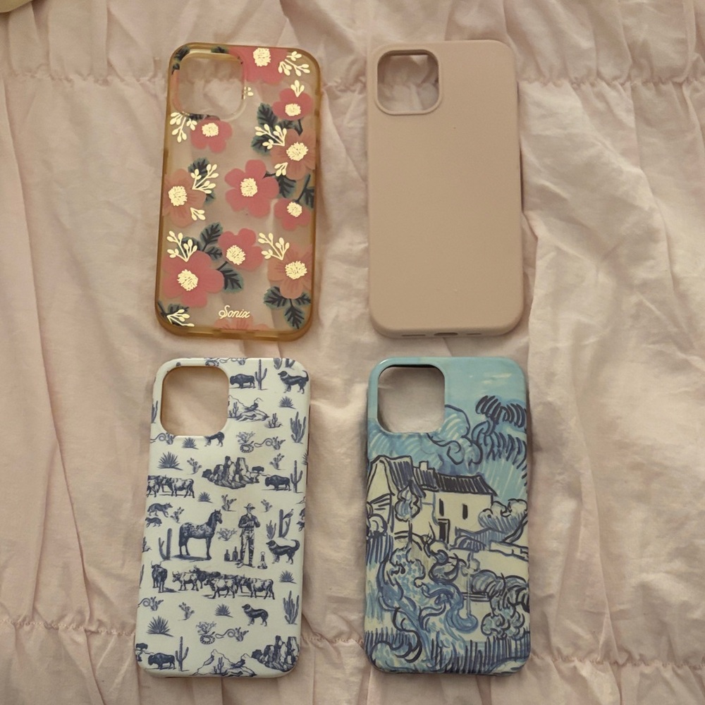 4 pack of IPhone 12 phone cases